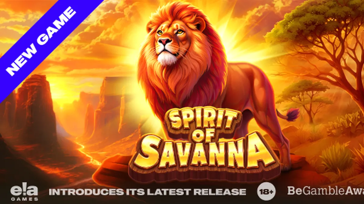 Pemandangan padang savana yang megah dalam permainan slot Spirit of Savanna